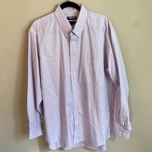 Kirkland button down shirt purple check